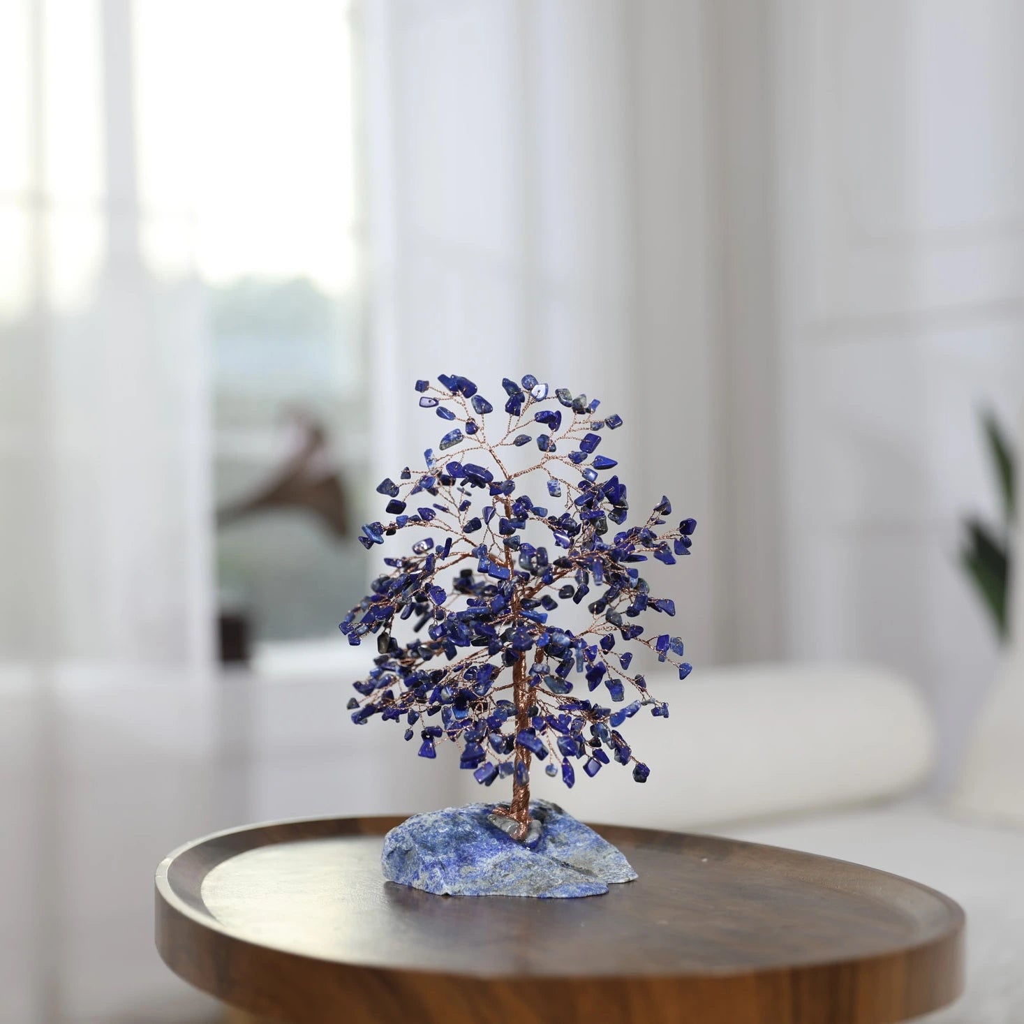 Harmonie - Tree of Life in Lapis Lazuli and Clear Quartz