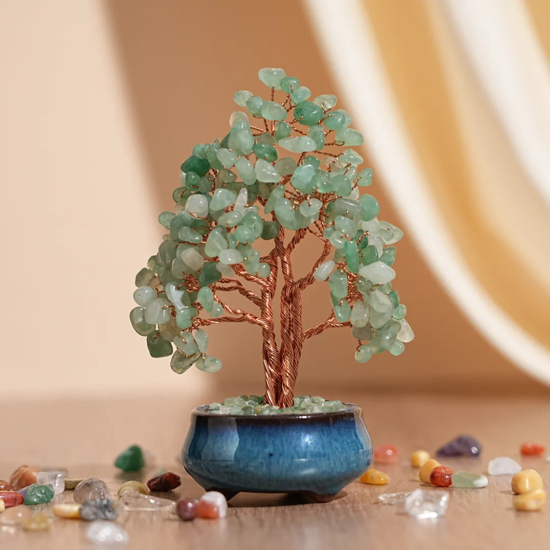 Harmonische Beruhigung - Lebensbaum aus Natursteinen