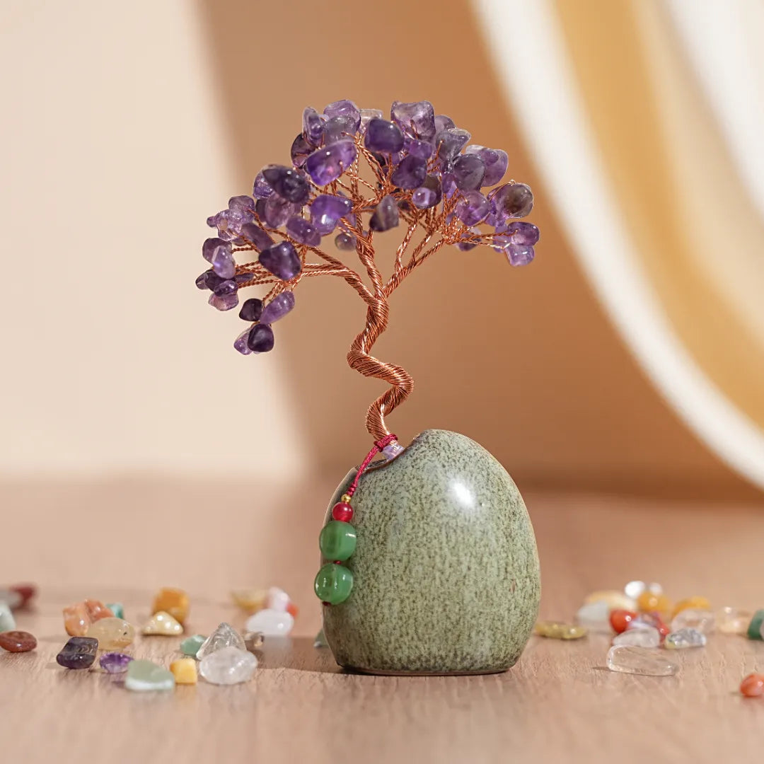 Innere Harmonie - Lebensbaum aus Natursteinen