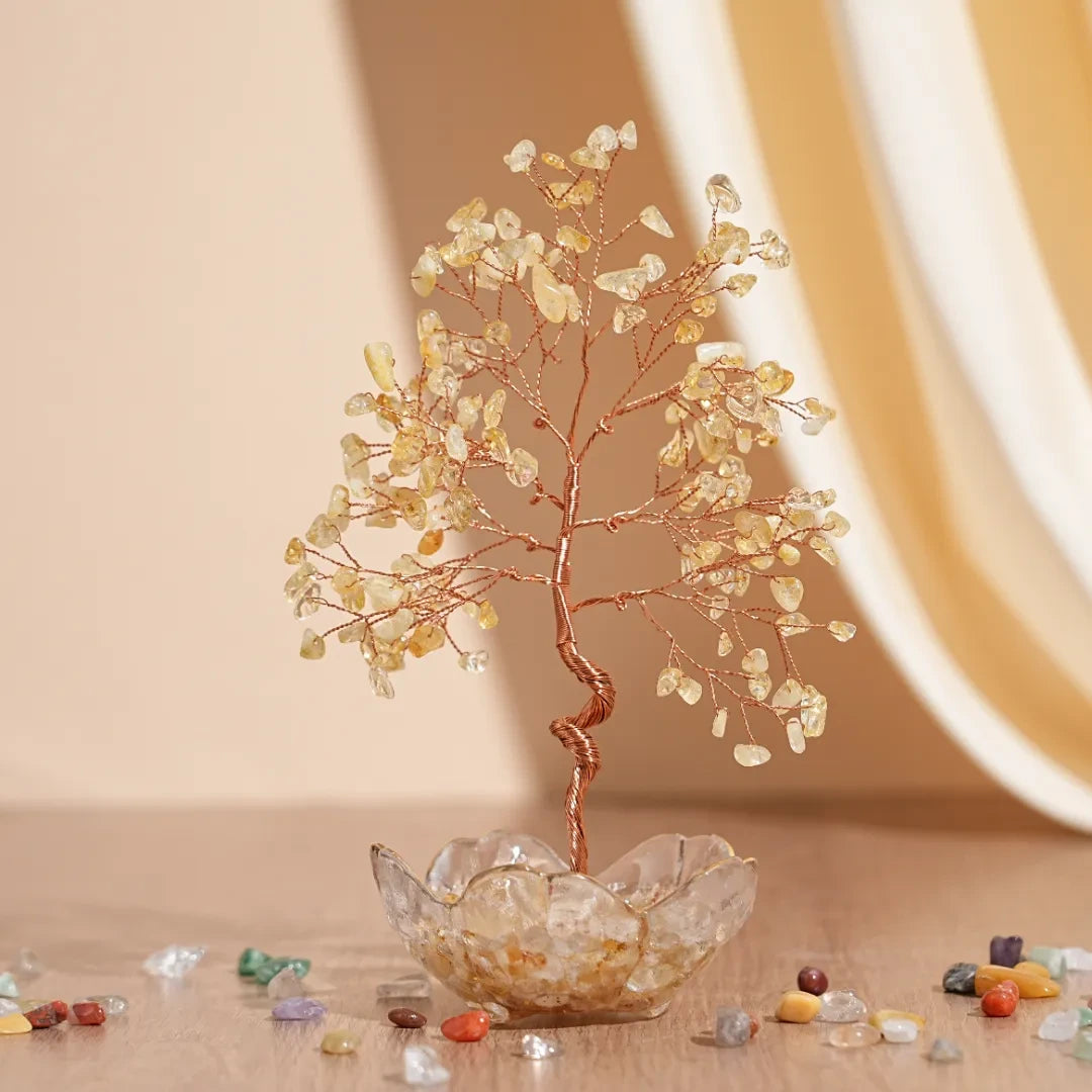 Ewige Freude - Lebensbaum aus Natursteinen