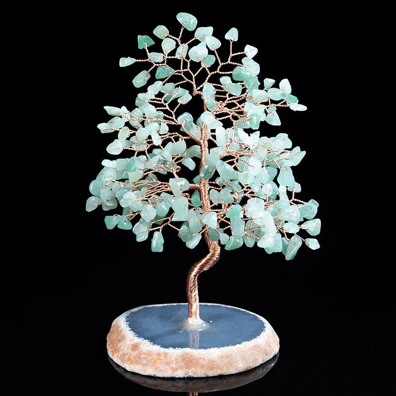 Prosp rit Tree of Life in Aventurine and Agate