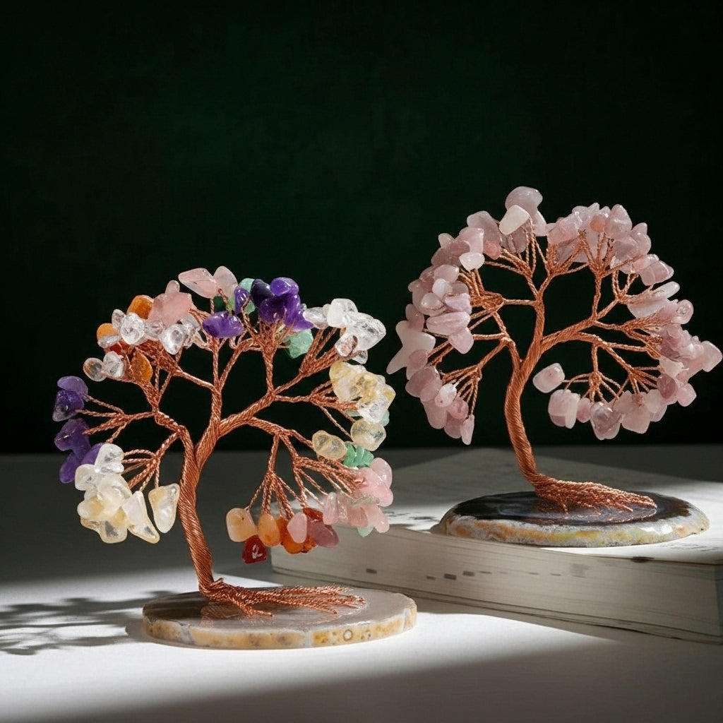 Sagesse - Edelstein Baum aus Natursteinen