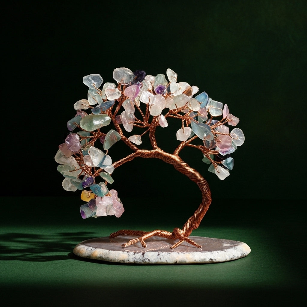 Sagesse - Edelstein Baum aus Natursteinen