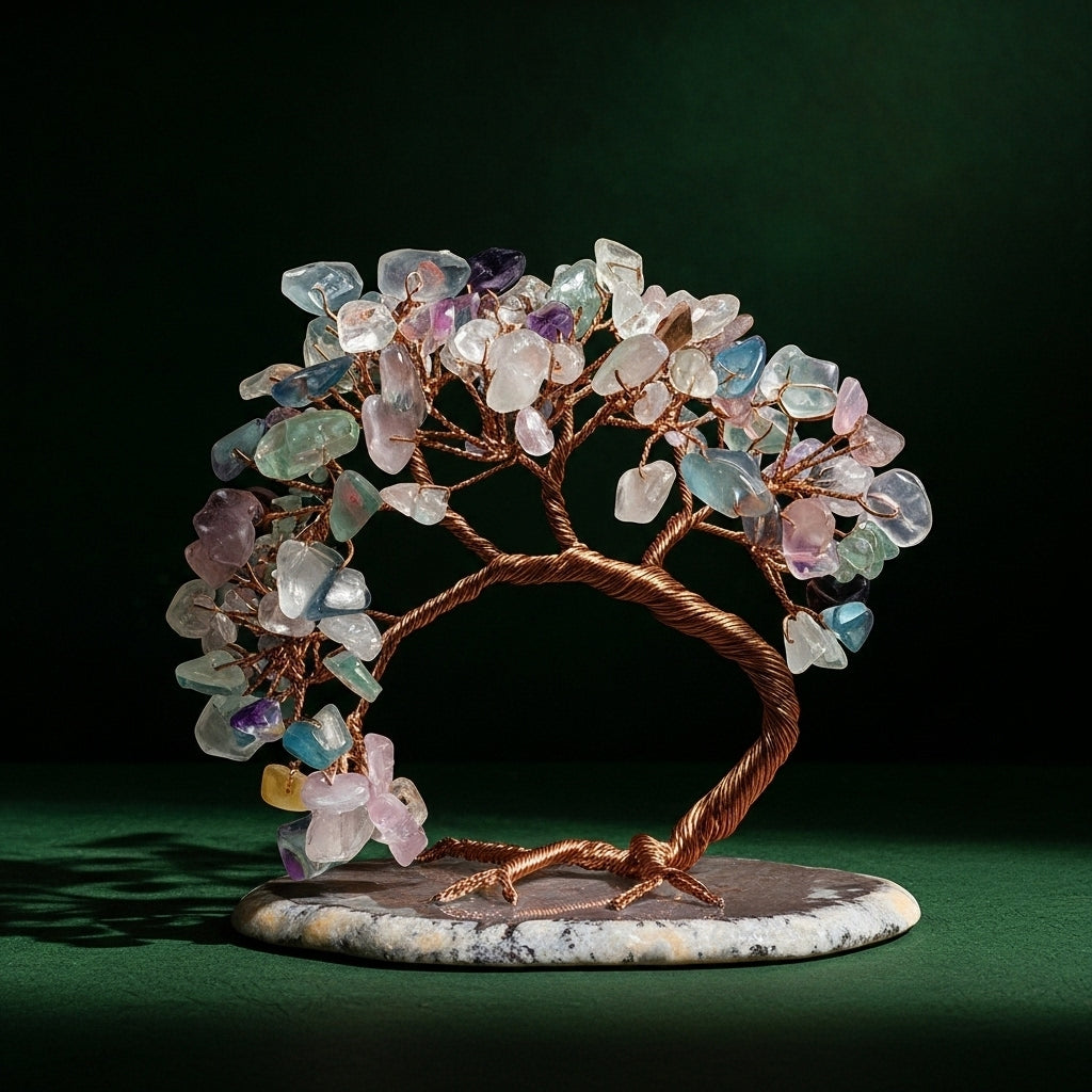 Sagesse - Edelstein Baum aus Natursteinen