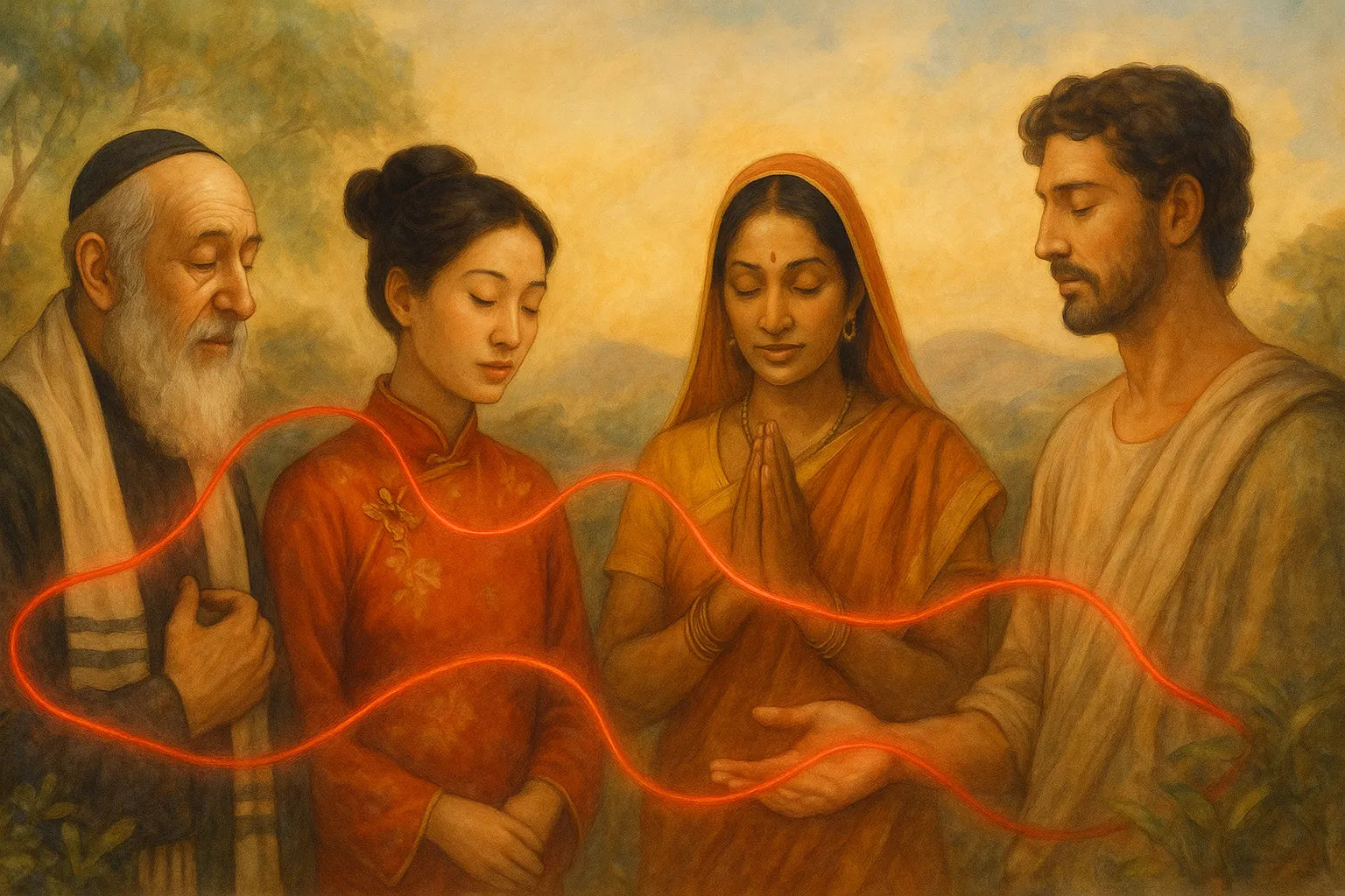 The Red Thread in World Traditions: Myths and Beliefs