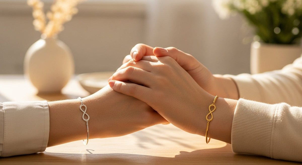 Bracciale Karma Argento Sterling Eternità Infinito Amicizia