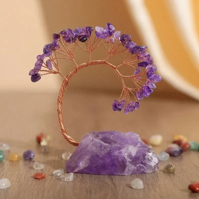 Équilibre Cristal - Arbre de Vie en Pierres Naturelles