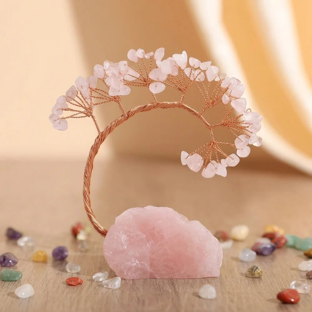 Équilibre Cristal - Arbre de Vie en Pierres Naturelles
