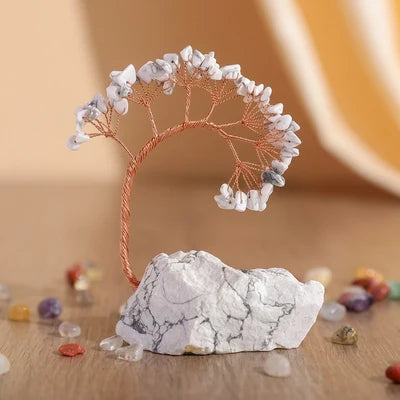 Équilibre Cristal - Arbre de Vie en Pierres Naturelles