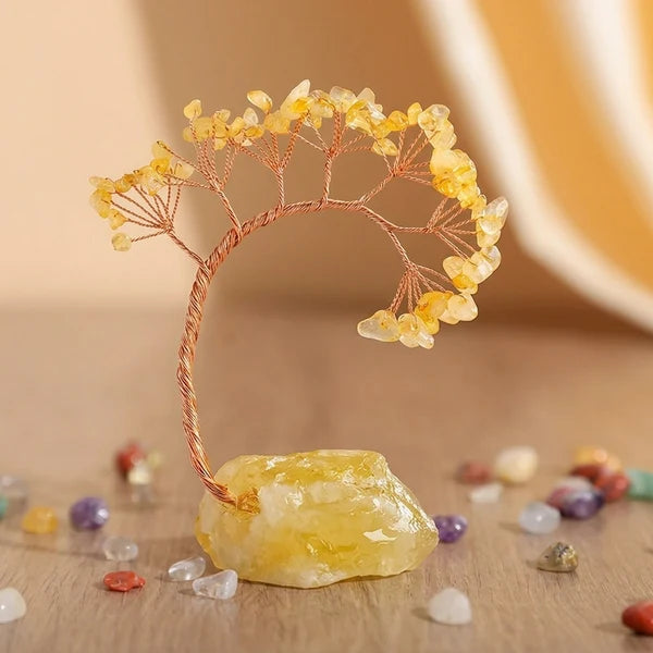 Équilibre Cristal - Arbre de Vie en Pierres Naturelles