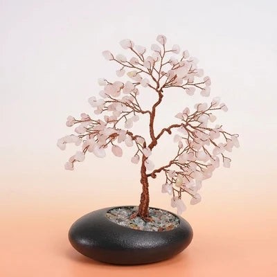 Douceur Amoureuse - Arbre de Vie en Quartz Rose