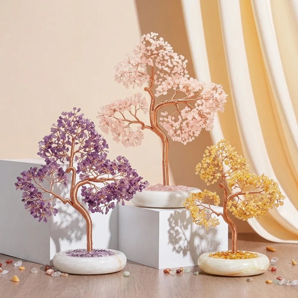 Triple Harmonie - Arbre de Vie en Pierres Naturelles