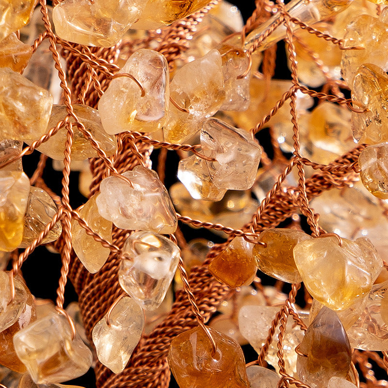 Apaisement - Tree of Life in Citrine and Clear Quartz