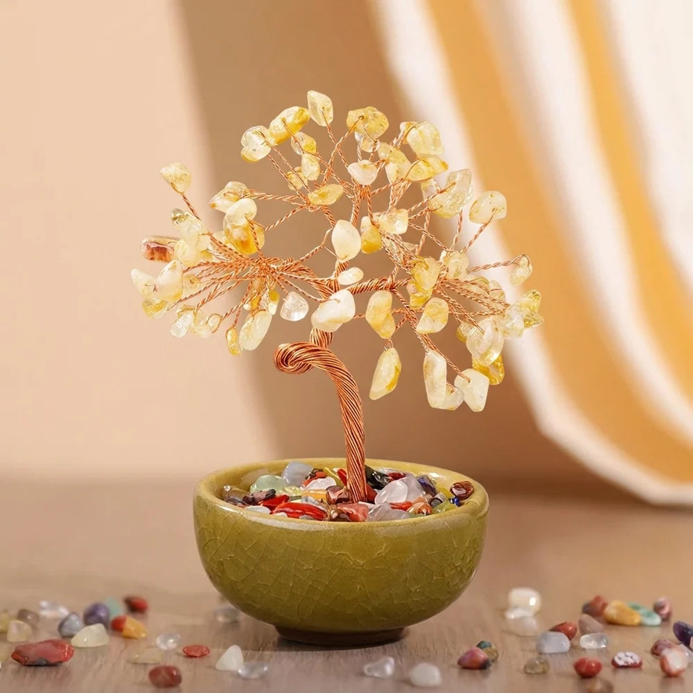 Nature Multicolore - Arbre de Vie en Pierres Naturelles