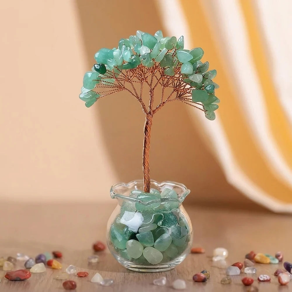 Éclat Multicolore - Arbre de Vie en Pierres Naturelles