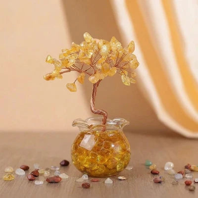 Éclat Multicolore - Arbre de Vie en Pierres Naturelles