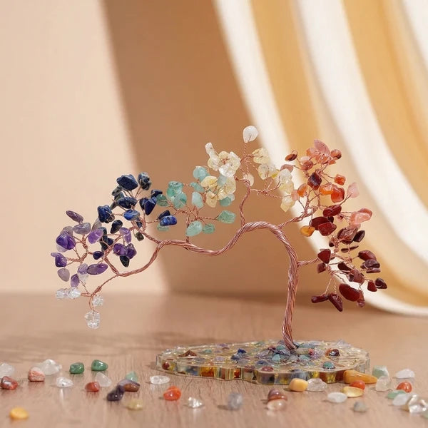 Harmonie Abondante - Arbre de Vie en Pierres Naturelles