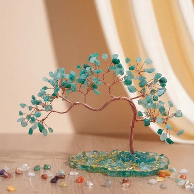 Harmonie Abondante - Arbre de Vie en Pierres Naturelles
