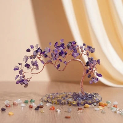 Harmonie Abondante - Arbre de Vie en Pierres Naturelles