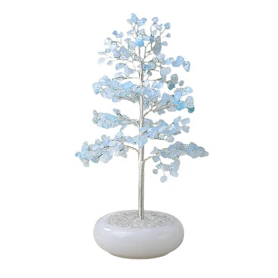 Sérénité Céleste - Arbre de Vie en Aigue-marine
