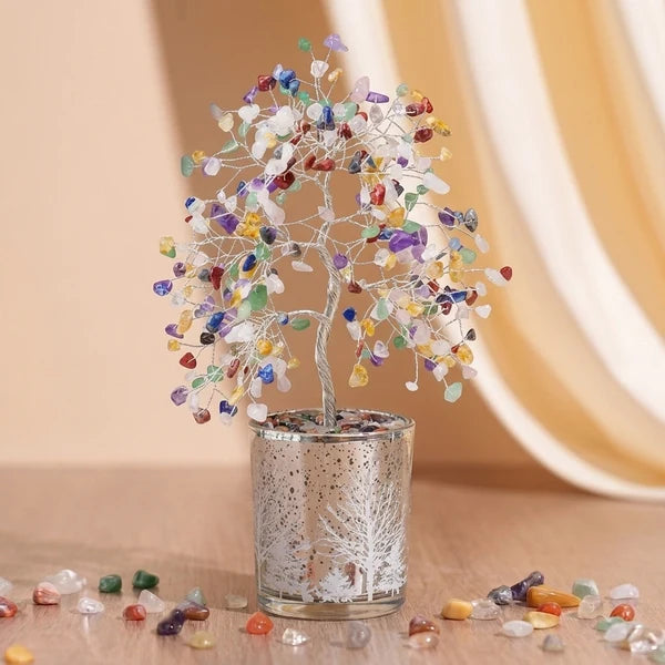 Harmonie Colorée- Arbre de Vie en Pierres Naturelles