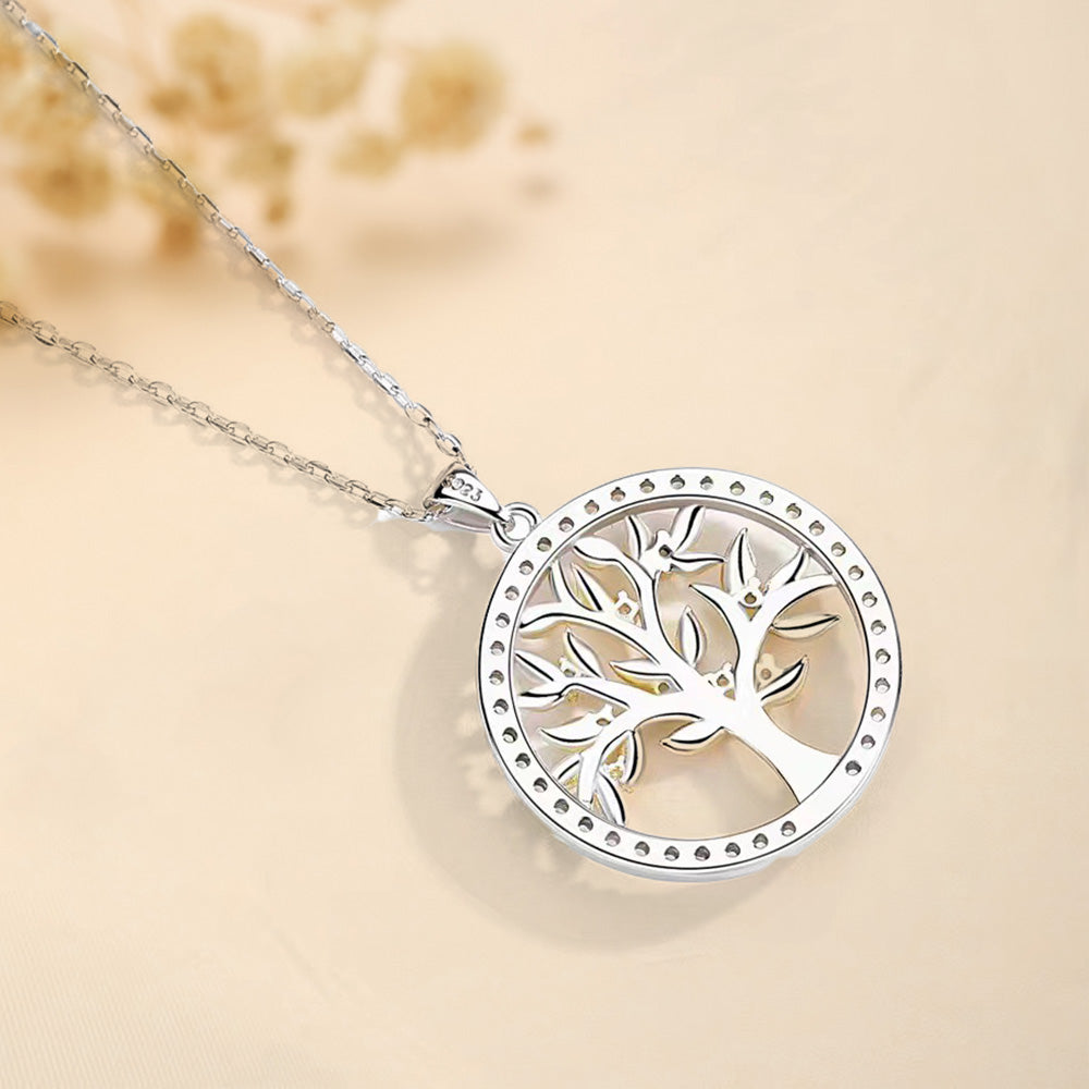 Tree of Life Necklace "Golden Tree" Silver