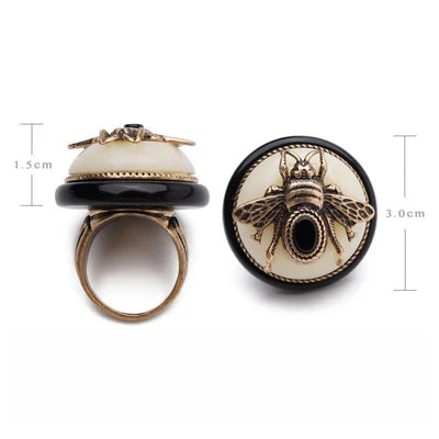 Anillo de Ágata Negra "Reina Negra"