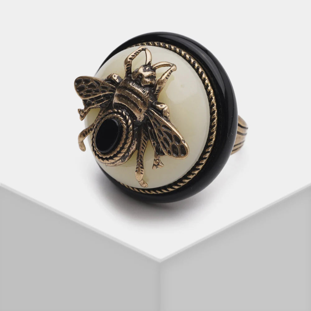 Anillo de Ágata Negra "Reina Negra"