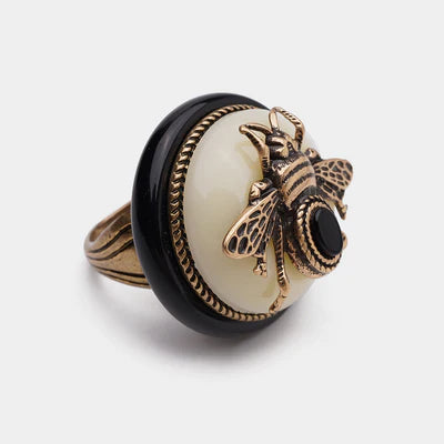 Anillo de Ágata Negra "Reina Negra"