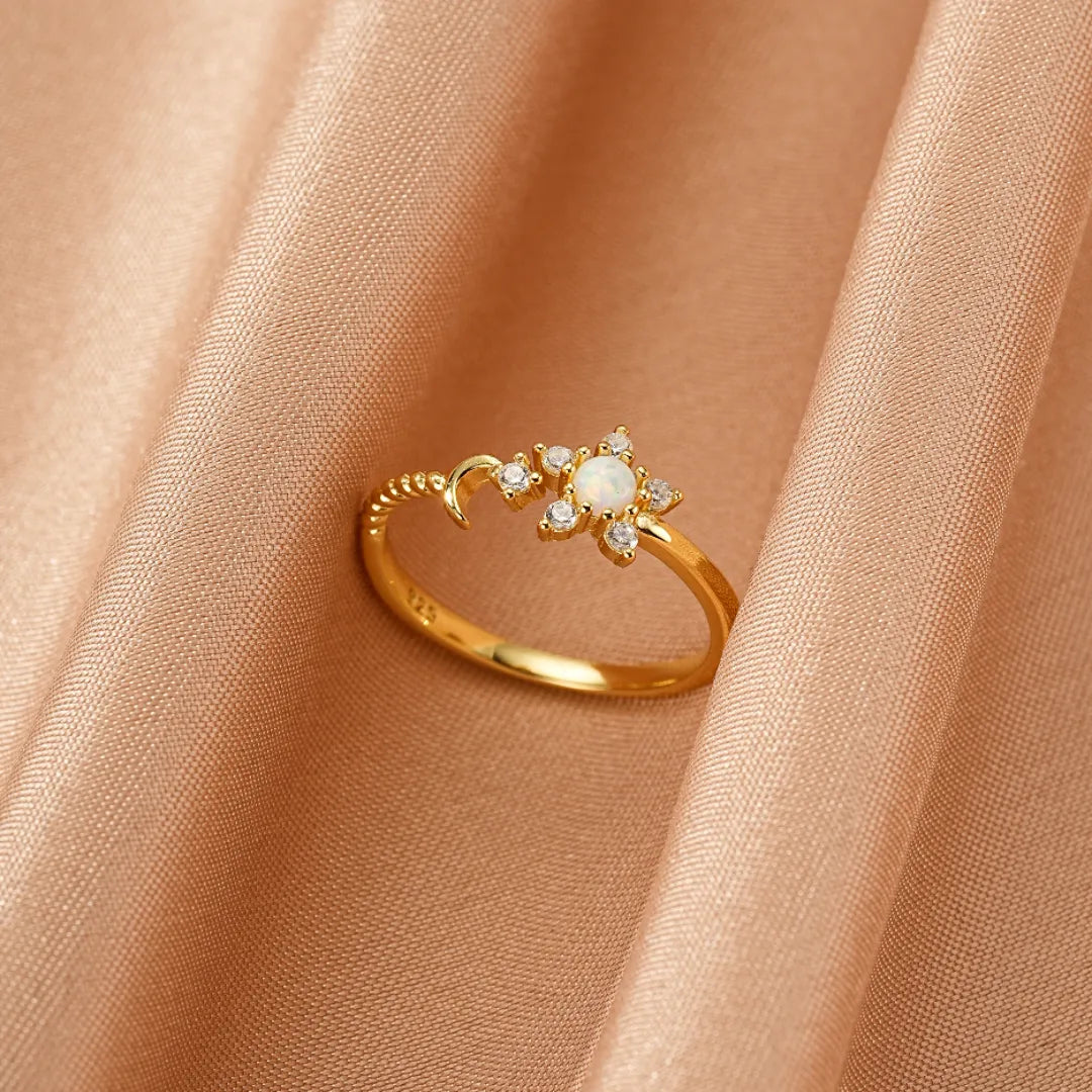 Opalring "Sternenschönheit" Silber