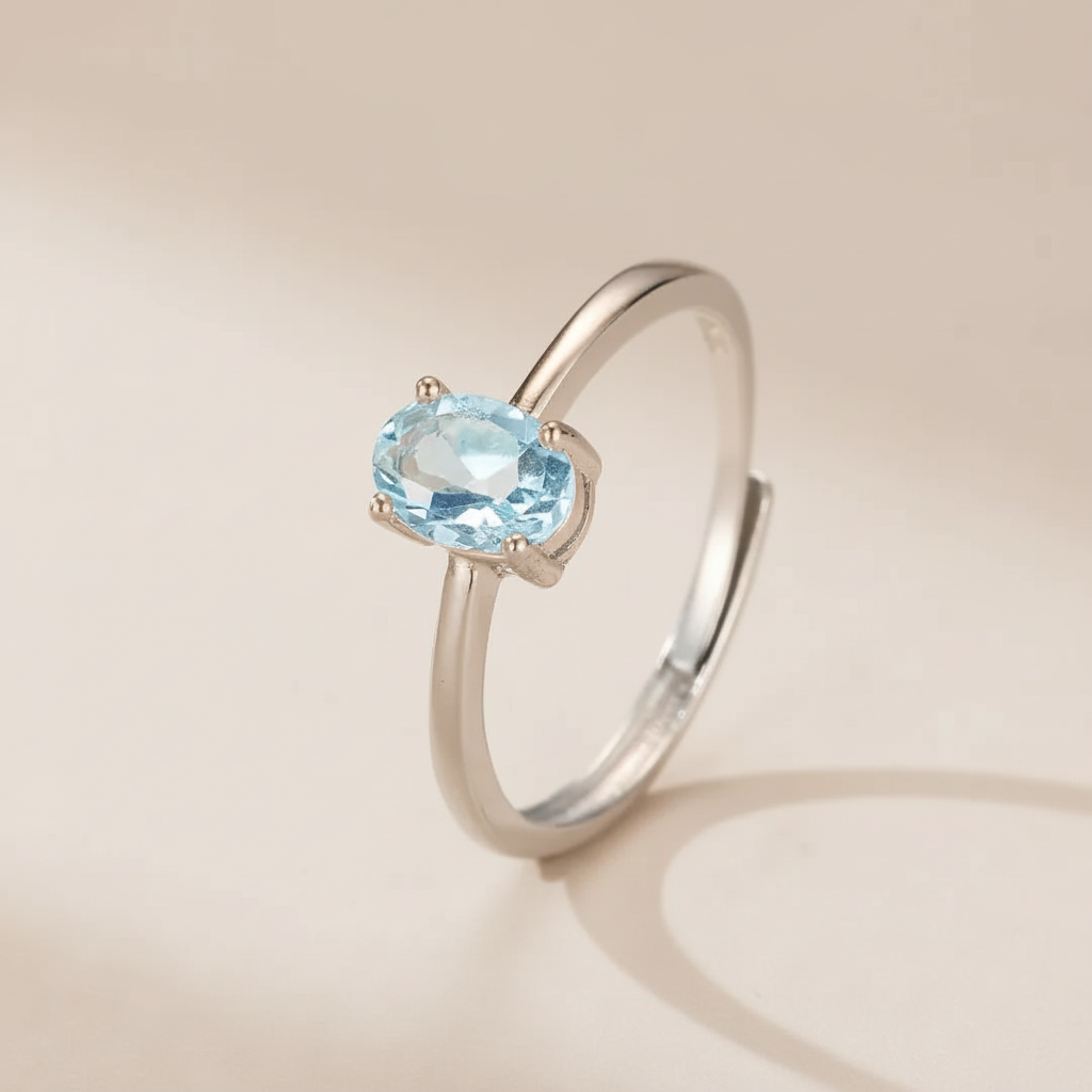 Topaz Ring "Pure Elegance" Silver