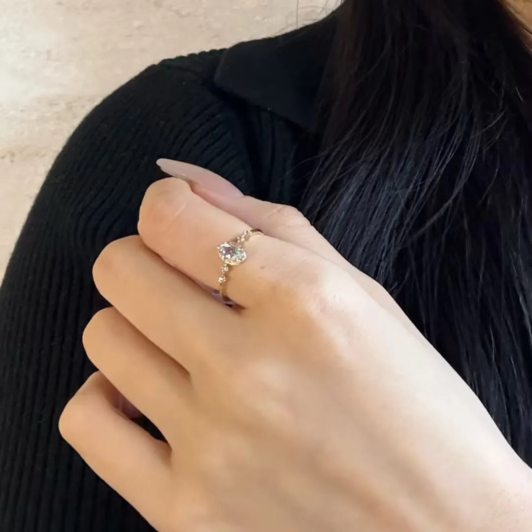 Topaz Ring "Blue Sparkle" Silver