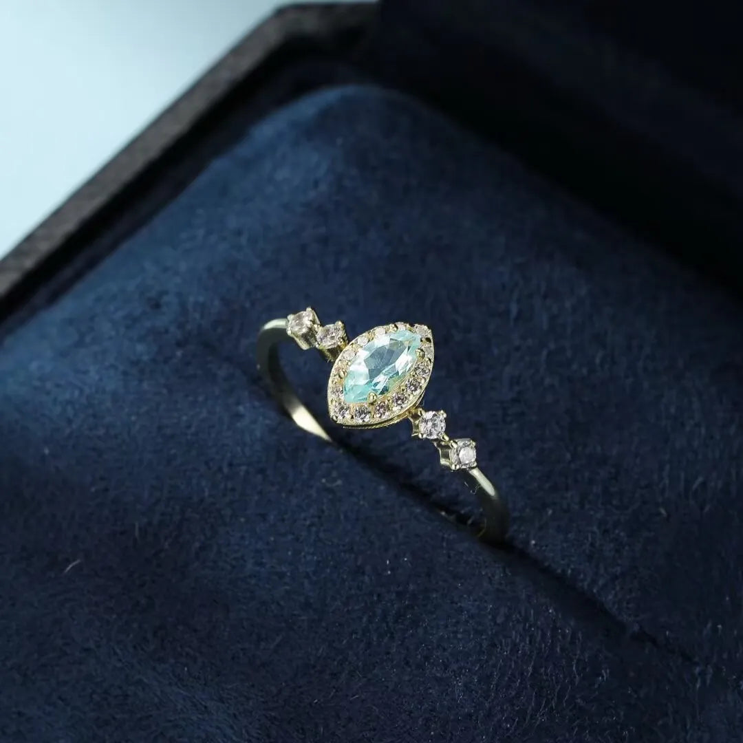 Topaz Ring "Blue Sparkle" Silver