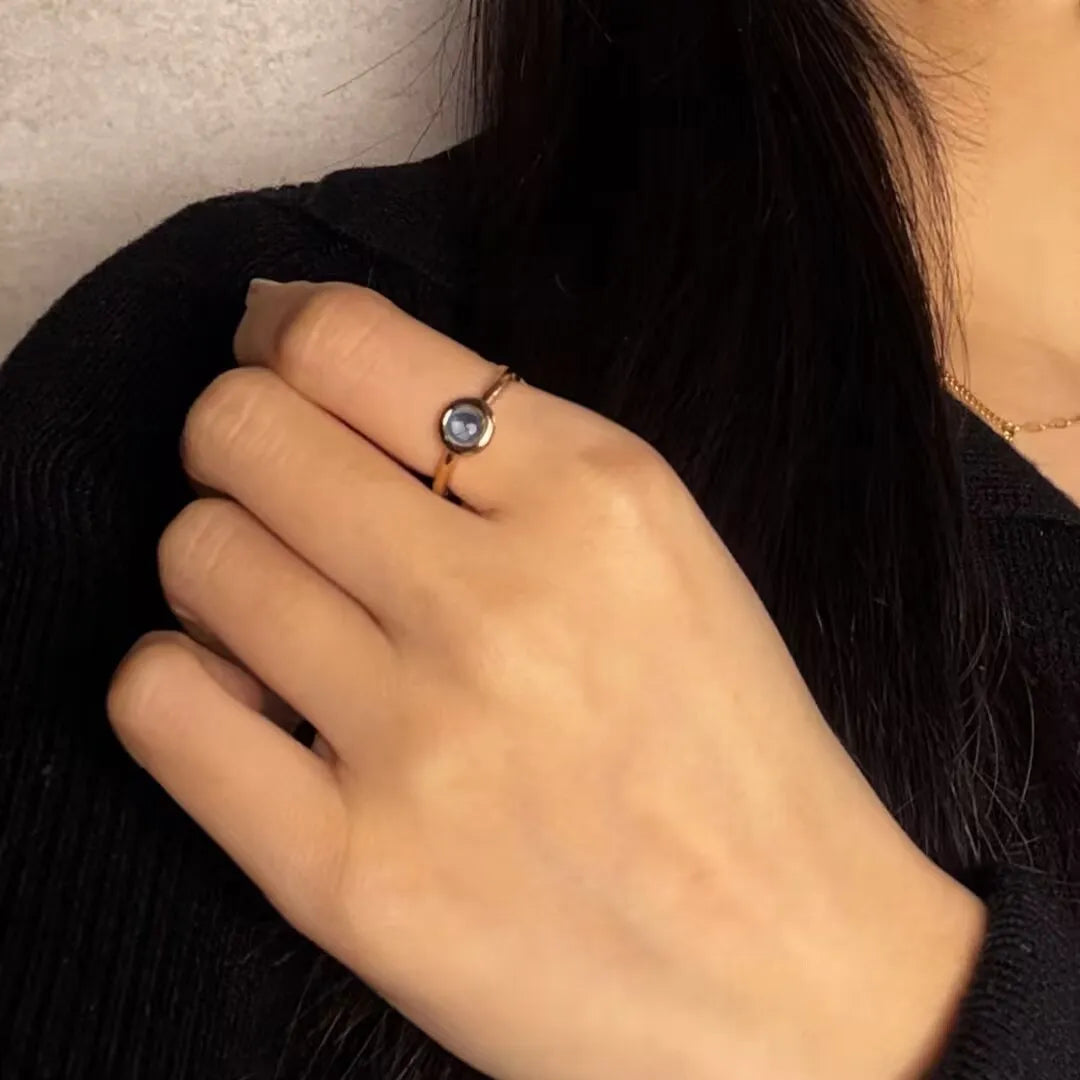Anello Topazio "Splendore dell'Alba" Argento Dorato