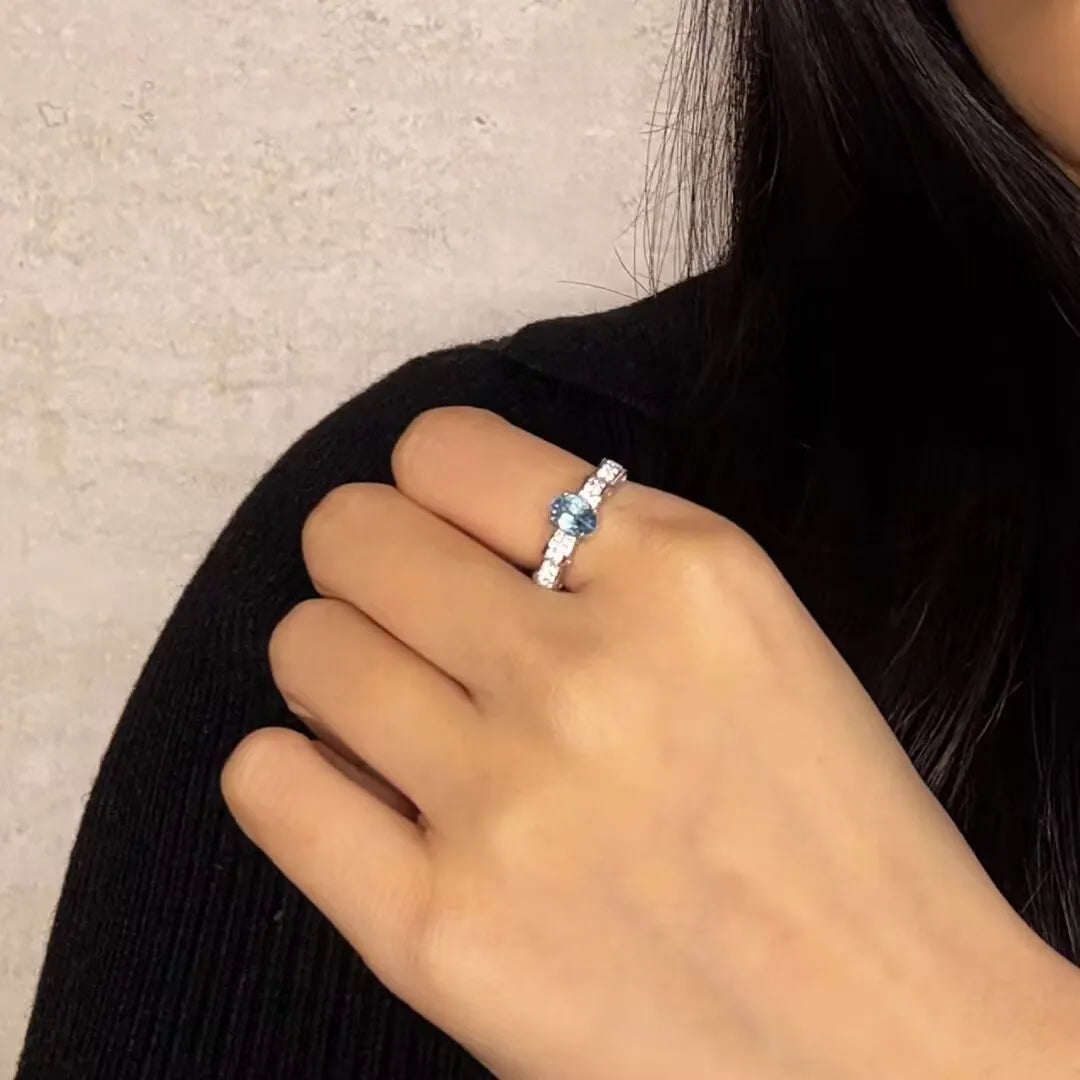 Topaz Ring "Charming Butterfly" Silver