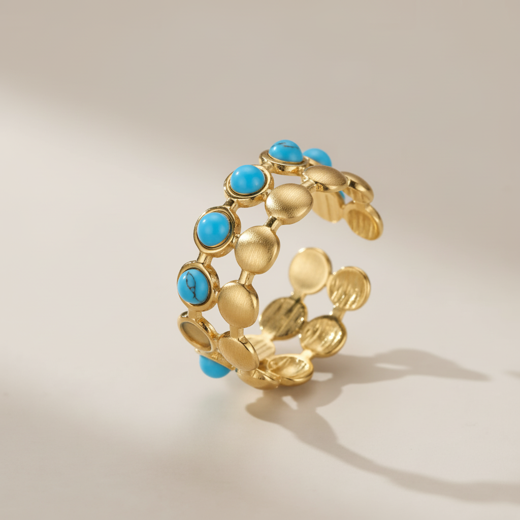 Turquoise Ring "Azure Charm"