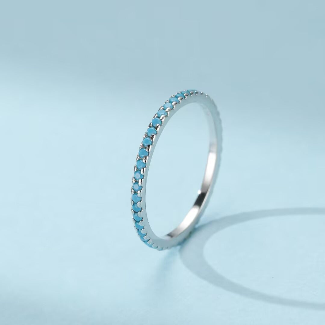 Turquoise Ring “Celestial Simplicity” Silver