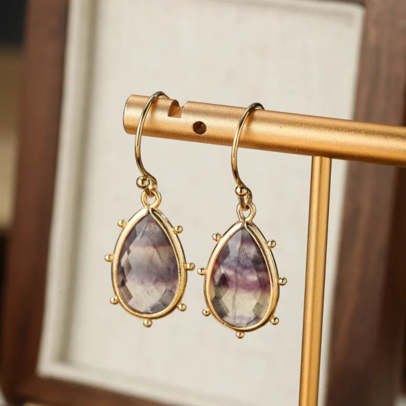 Amethyst Earrings "Aurora Drops"