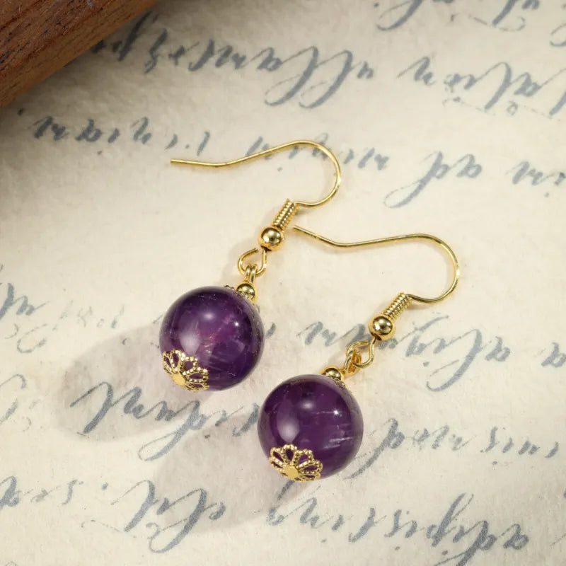 Amethyst Earrings "Enchanting Secret"