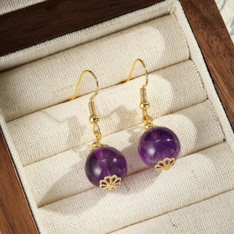 Amethyst Earrings "Enchanting Secret"