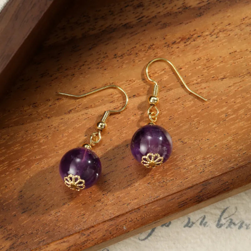 Amethyst Earrings "Enchanting Secret"