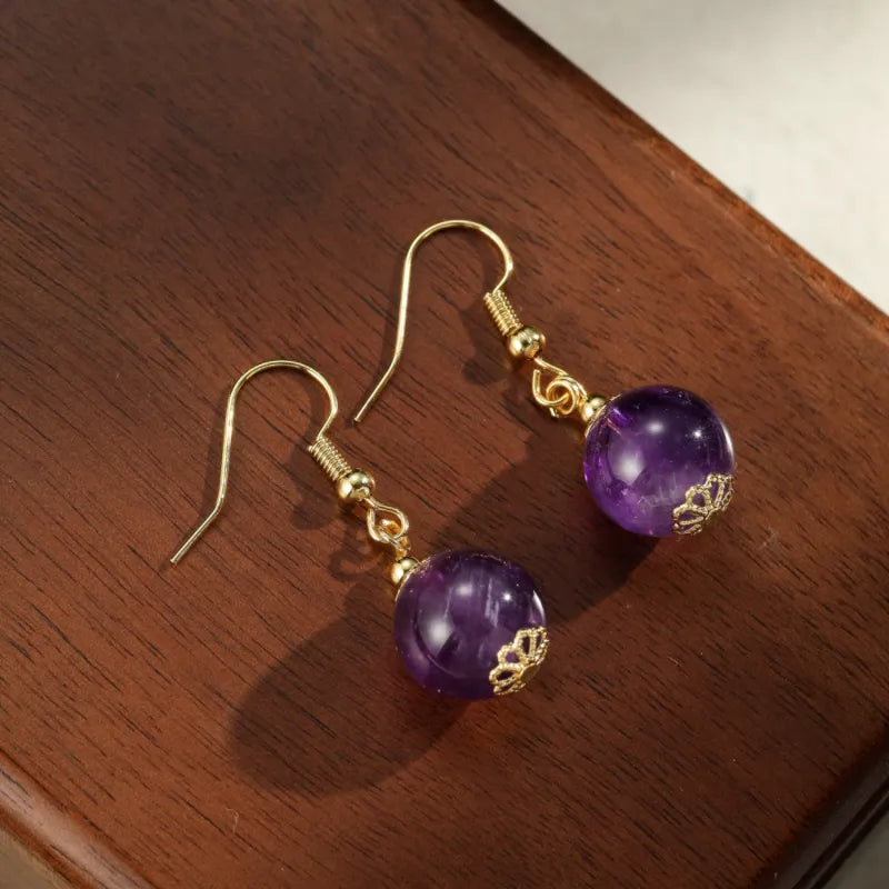 Amethyst Earrings "Enchanting Secret"