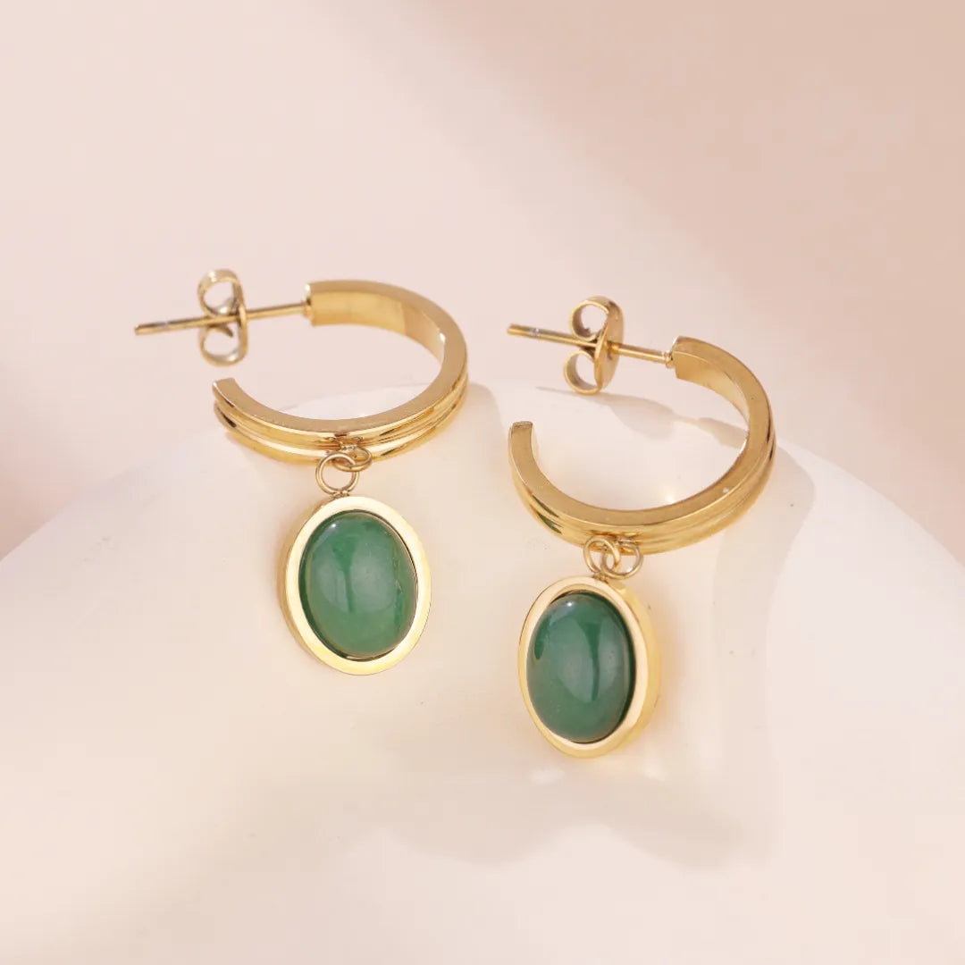 Earrings Aventurine "Luxury Green"