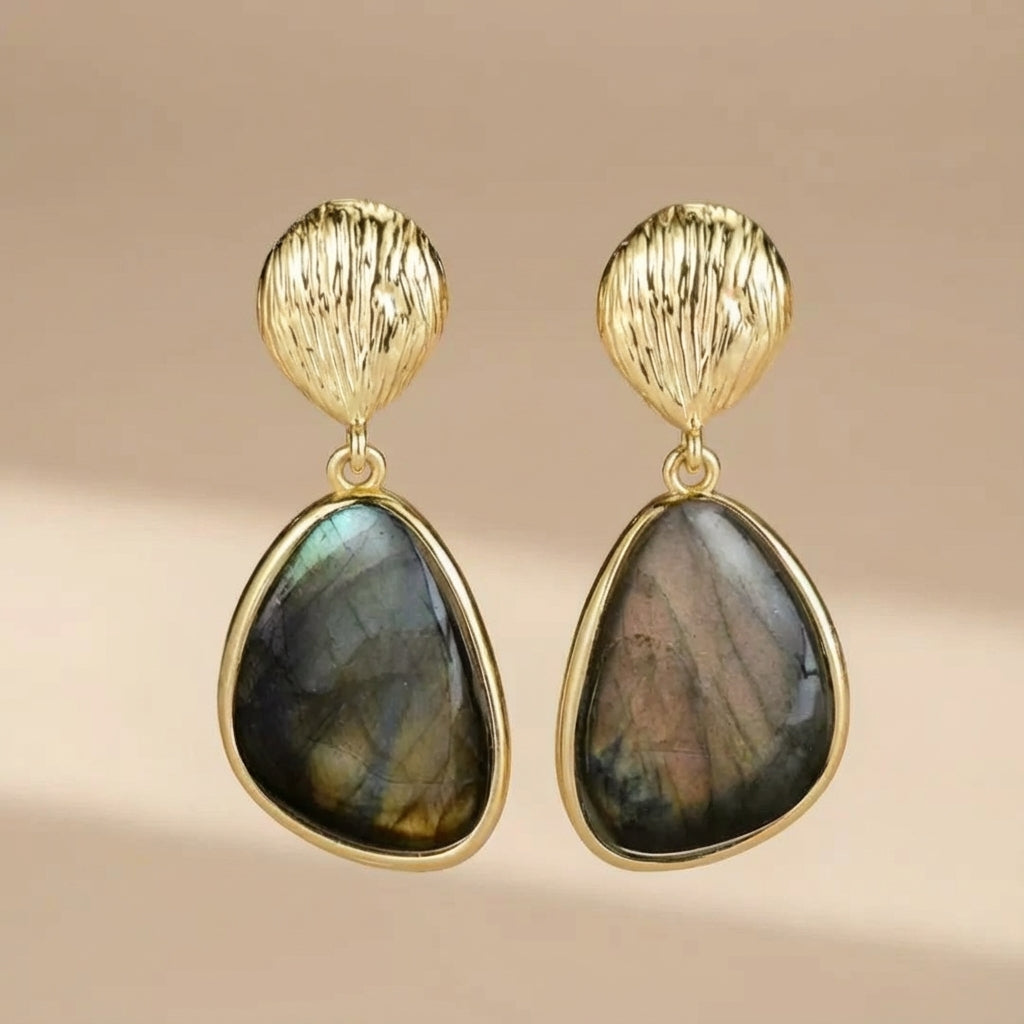 Labradorite Earrings "Natural Strength"