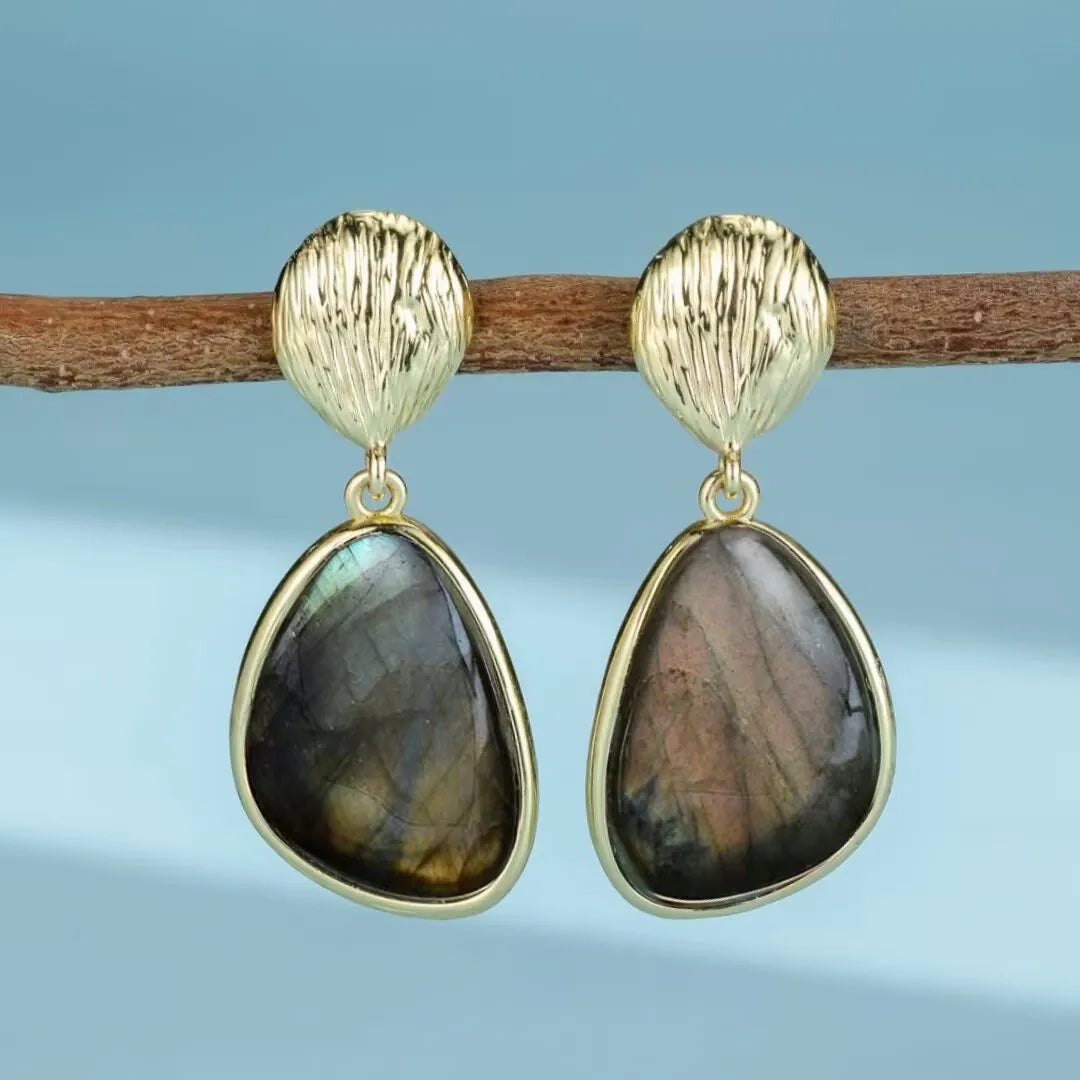 Labradorite Earrings "Natural Strength"