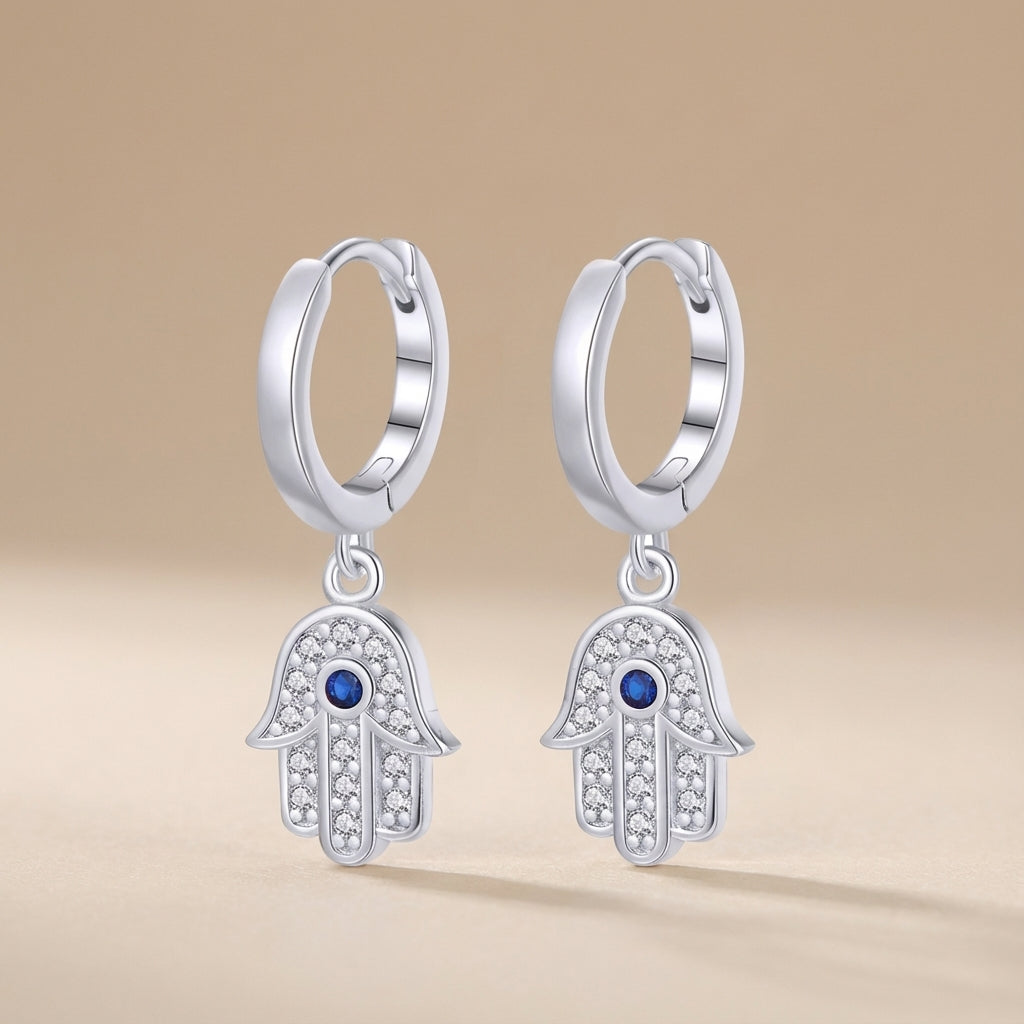 
Pendientes Mal Ojo "Milagro Brillante" Plata Dorada Oro