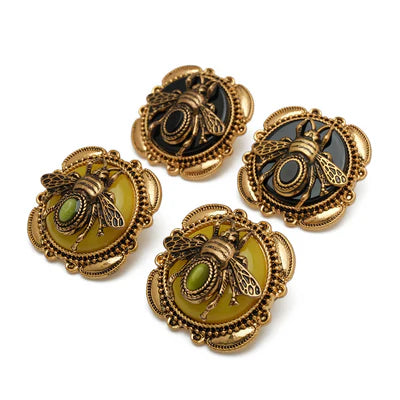Pendientes de Ágata "Abeja Dorada"