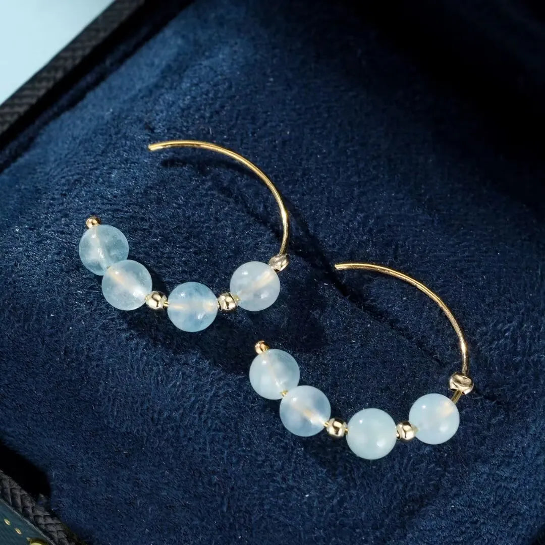 Ohrringe Aquamarin "Himmlischer Nebel"