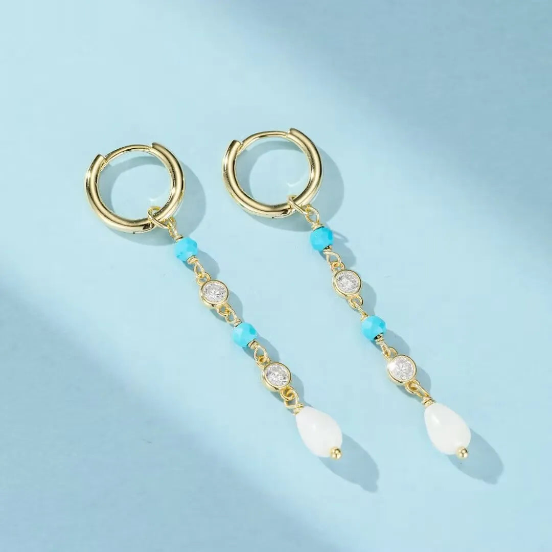 Orecchini Turchesi "Vent Doux" Argento