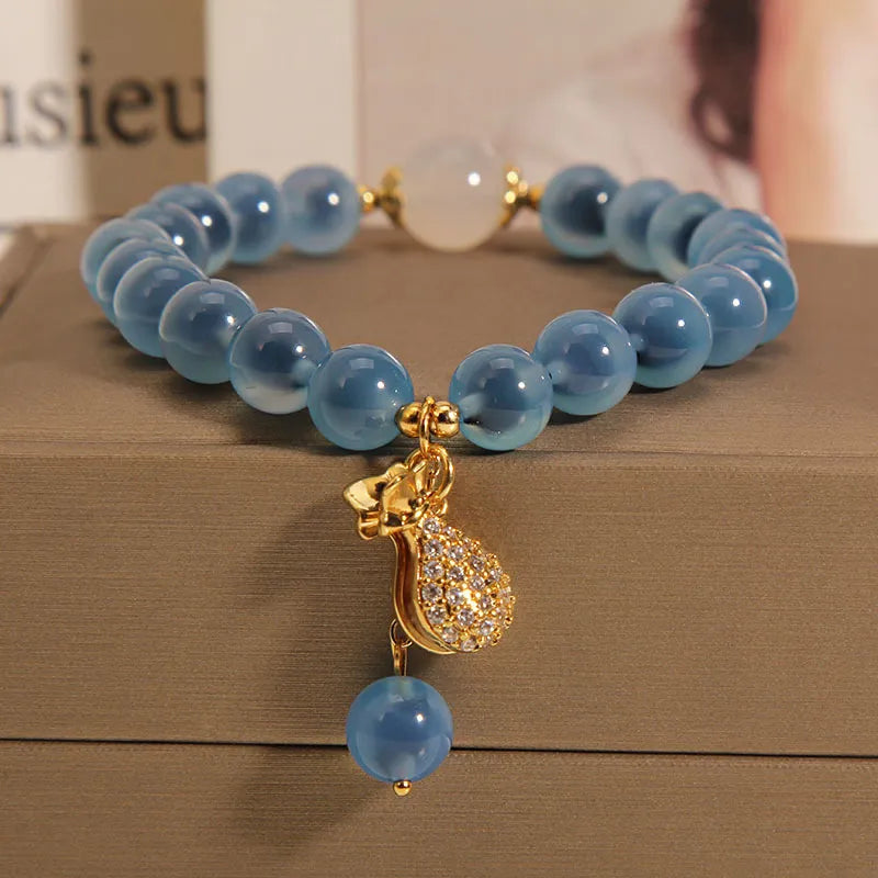 "Oceanic Treasure" Bracelet in Agate - Natural Elegance